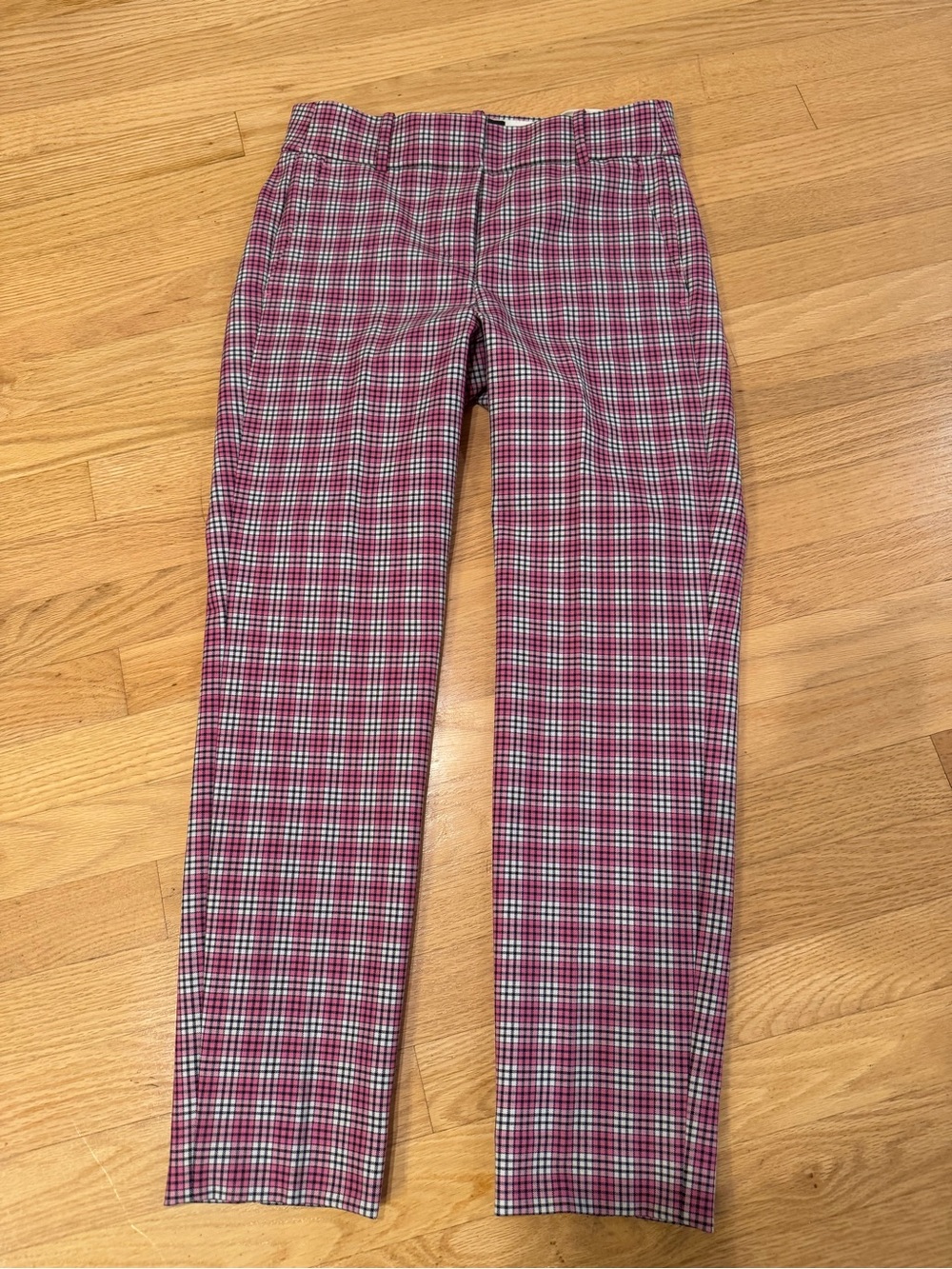 J. Crew Pink Plaid Pants